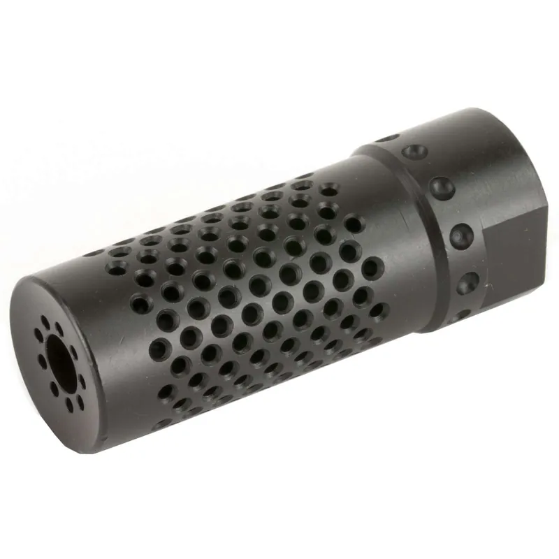 Spikes SBV1017 Dynacomp Extreme 5.56x45mm NATO Muzzle Brake 1/2"-28 tpi Black Melonite 416 Stainless Steel