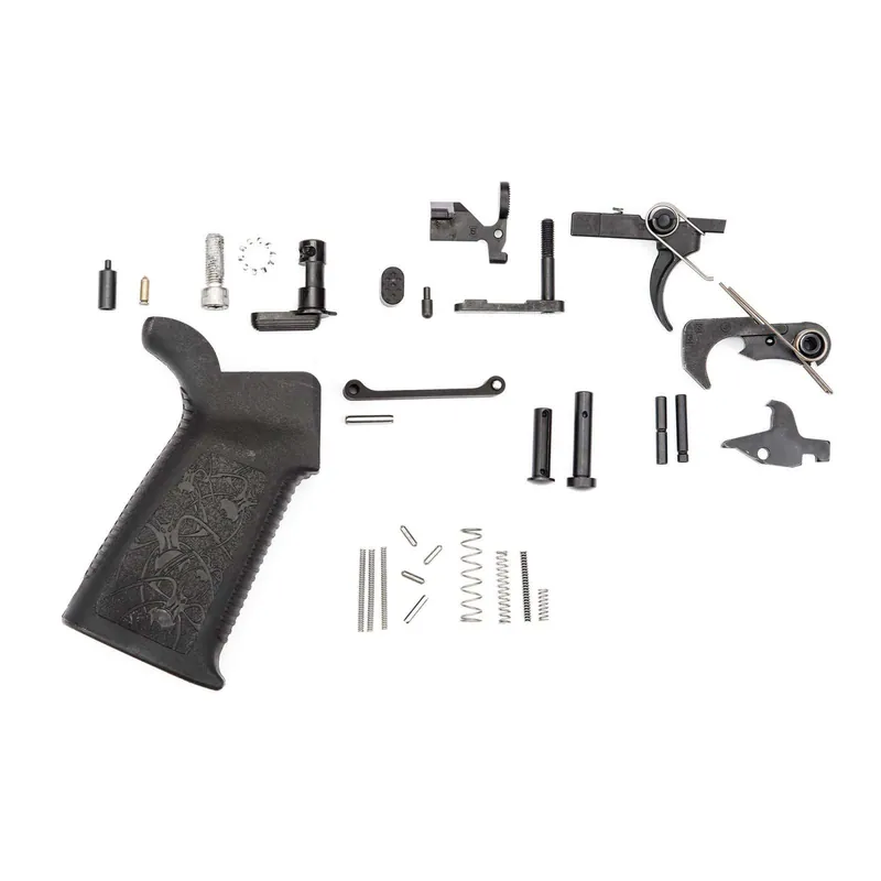 Spikes SLPK101 Lower Parts Kit Standard Multi-Caliber Black Oxide Stainless Steel AR-Platform