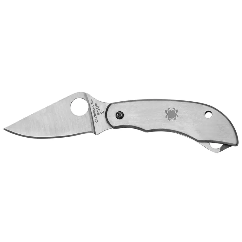 Spyderco C175P Clipitool 2.02"/2" 8Cr13MoV Stainless Steel Stainless Steel Flat Ground Stainless Folding