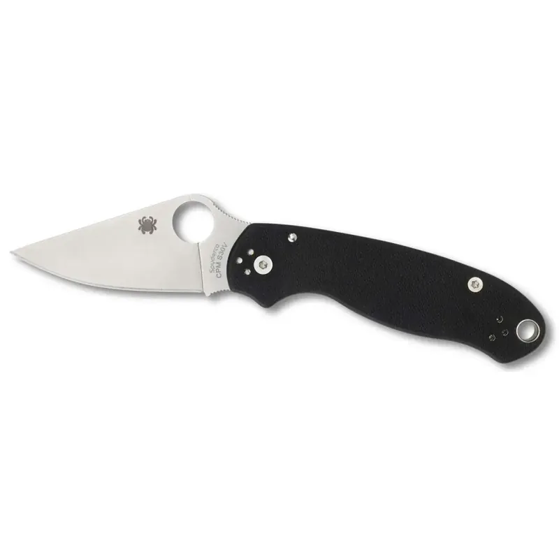 Spyderco C223GP Para 3 2.95" CPM-S30V Stainless Steel Flat Ground G10 Black Handle Folding