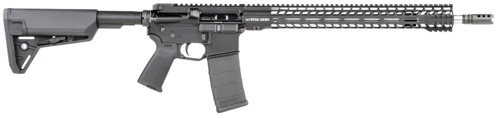 Stag Arms 15000601 Stag 15 3Gun Elite 5.56x45mm NATO 18" 30+1 Black Hard Coat Anodized Adjustable Magpul SL-S Stock Black Magpul MOE Grip
