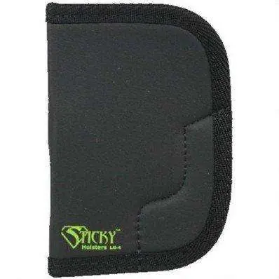 Sticky Holsters LG4 LG-4 Lg Revolvers up to 3" Latex Free Synthetic Rubber Black w/Green Logo