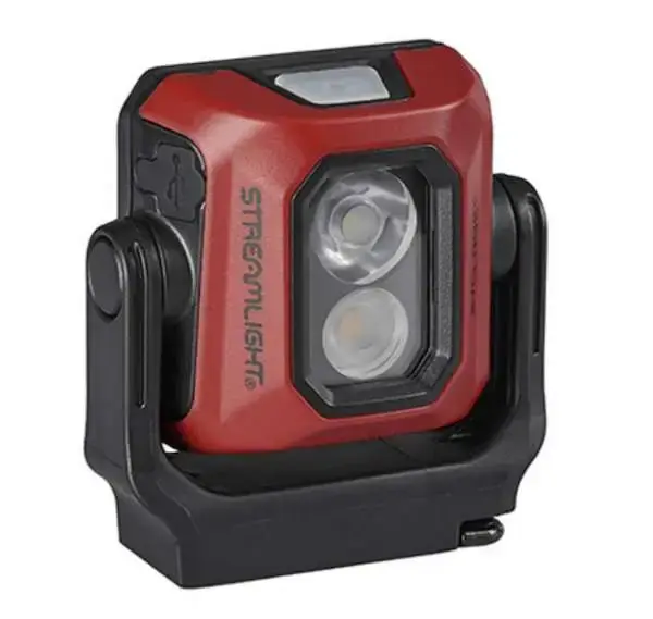 Streamlight 61510 Syclone Worklight 400,200,100 Lumens White LED Thermoplastic Red Rechargeable Li-ion