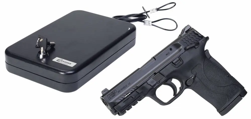 Smith & Wesson 12493 M&P 380 Shield EZ 380 Automatic Colt Pistol (ACP) Double 3.675" 8+1 Black Polymer Grip/Frame Grip Black Armornite Stainless Steel Slide with Handgun Vault