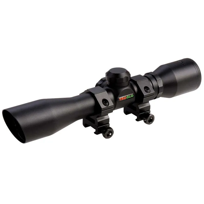 Truglo TG8504BD Compact 4x 32mm Obj 22.5 ft @ 100 yds FOV 1" Tube Black Matte Diamond