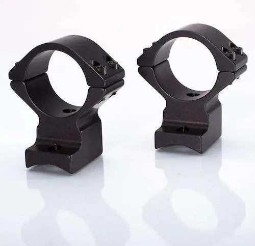 Talley 930700 Rings and Base Set For Remington 700 1" Low Black Matte Finish