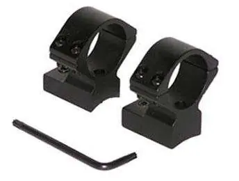 Talley 940702 Rings and Base Set For Winchester 70 1" Medium Black Matte Finish