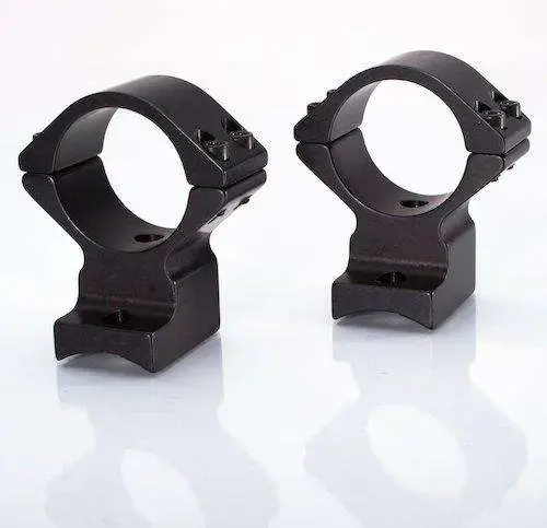 Talley 940734 Rings and Base Set For Weatherby Vanguard 1" Medium Black Matte Finish