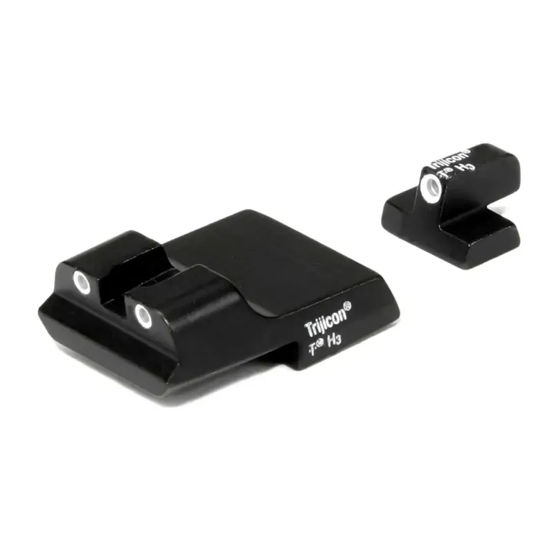 Trijicon 600437 Bright and Tough Night Sights S&W 1911 Tritium Green w/White Outline Black
