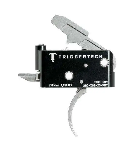 TriggerTech AROTBS25NNC Adaptable Primary AR Stainless Two-Stage Traditional Curved 2.50-5.00 lbs Right