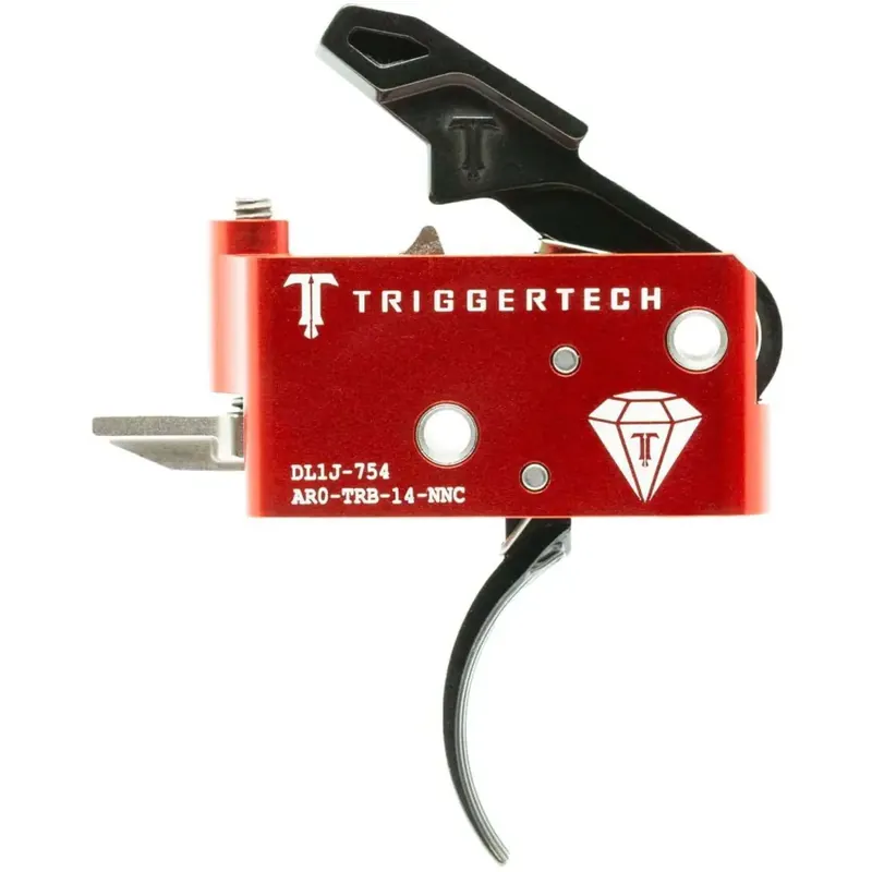 TriggerTech AROTRB14NNC Diamond AR Black Two-Stage Traditional Curved 1.50-4.00 lbs Right