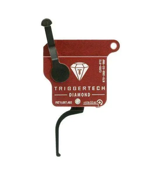 TriggerTech R70SRB02TNF Diamond Without Bolt Release Remington 700 Black Single-Stage Flat 0.30-2 lbs Right