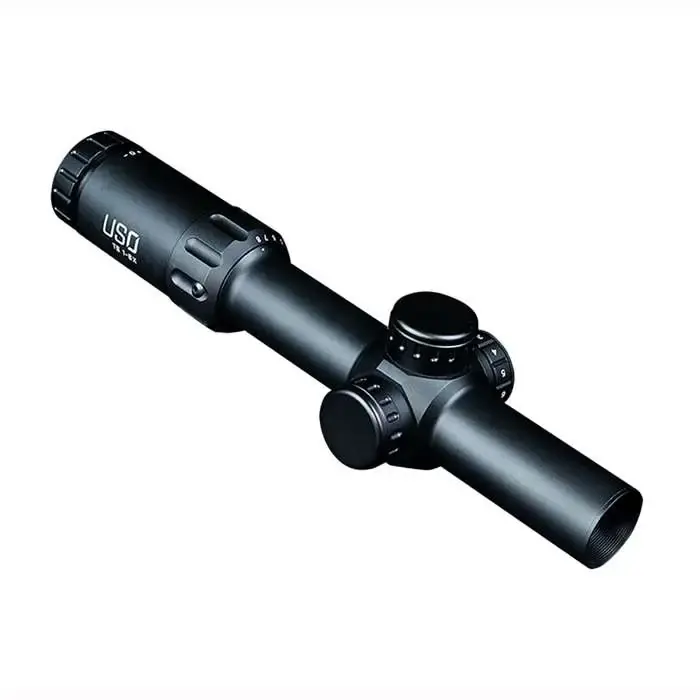 U.S. OPTICS TS8XSFP TS-8X 1-8x 24mm Obj 108-15 ft @ 100 yds FOV 30mm Tube Matte Black Finish Illuminated Red JNG Mil SFP