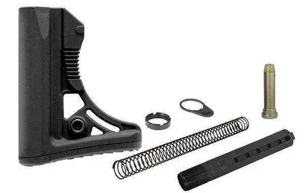 UTG Pro RBUS3BM Mil-Spec Ops Ready Stock Kit AR15/M16 Black Polymer w/Aluminum Tube