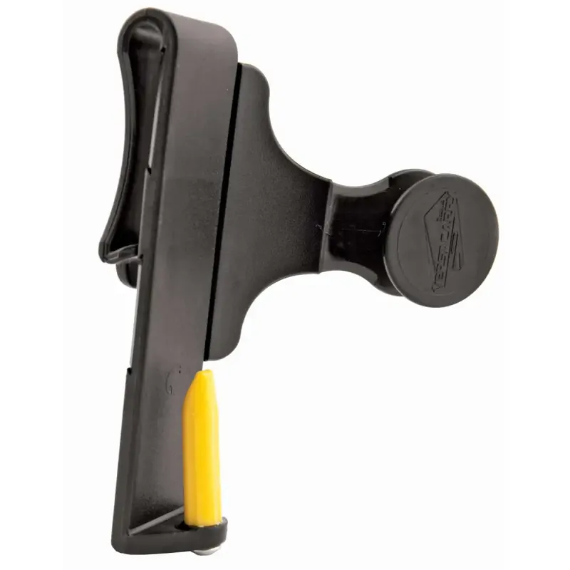 Versacarry 38SM Zerobulk Small Black Plastic Resin Clip w/Yellow Derlin Barrel Retention Rod IWB 2.5" Revolver 38 Spl 5 Shot Ambidextrous Hand