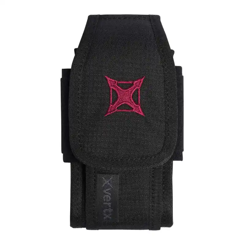 Vertx VTX5140BK Phone/Multi-Tool Pouch 7" H x 4" W x 2" D Black Cordura w/Velcro Closing