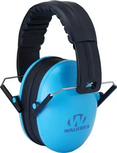 Walkers GWPINFMBL Passive Infant Muff Plastic 20 dB Over the Head Baby Blue Ear Cups w/White Band