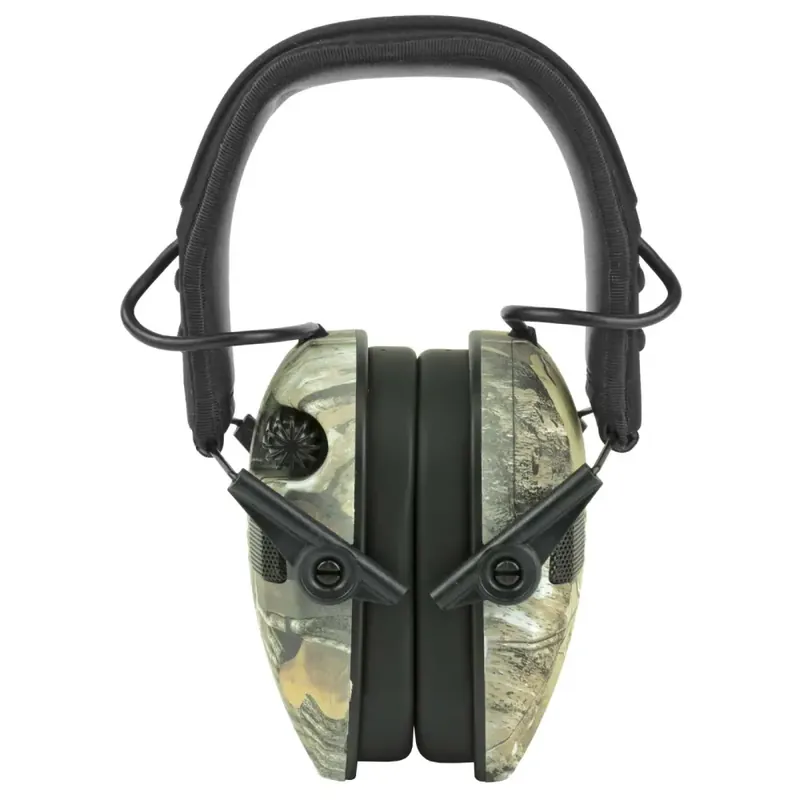 Walkers GWPRSEQMCMO Razor Slim Quad Polymer 23 dB Over the Head Camo Ear Cups w/Black Band