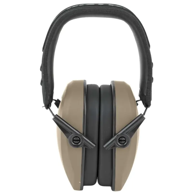 Walkers GWPRSMPASFDE Razor Slim Polymer 27 dB Over the Head Flat Dark Earth Ear Cups w/Black Band