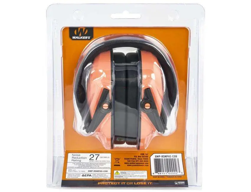 WALKERS RZR SLIM PASSIVE MUFF CORAL