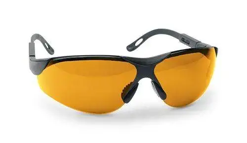 Walkers GWPXSGLAMB Shooting Glasses Elite Polycarbonate Amber Lens w/Black Frame