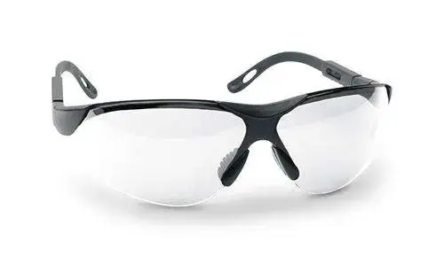 Walkers GWPXSGLCLR Shooting Glasses Elite Polycarbonate Clear Lens w/Black Frame