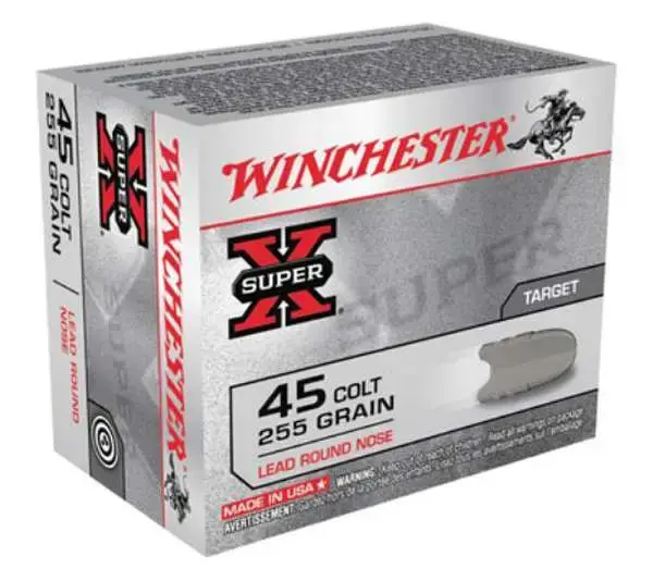 Winchester Ammo X45CP2 Super-X 45 Colt (LC) 255 gr Lead Round Nose (LRN) 20 Round Box