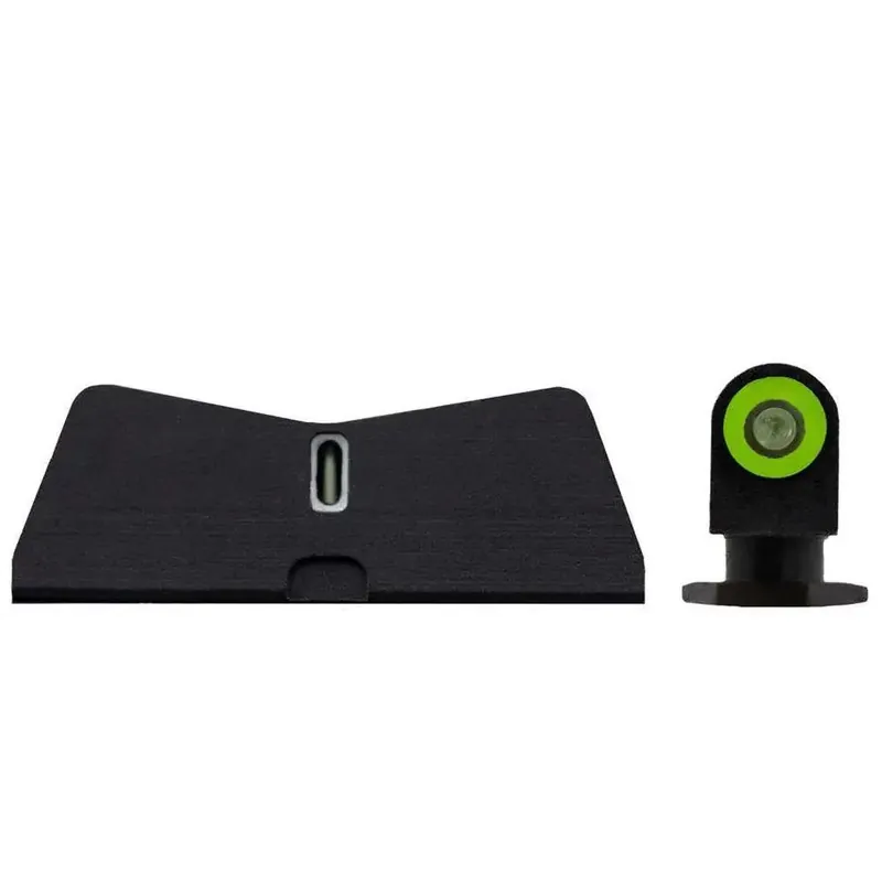XS Sights GL0009S6G DXT II Standard Dot fits Glock 17,19,22-24,26-27,31-36,38 Gen1-5 Tritium Green Front Green Rear Black