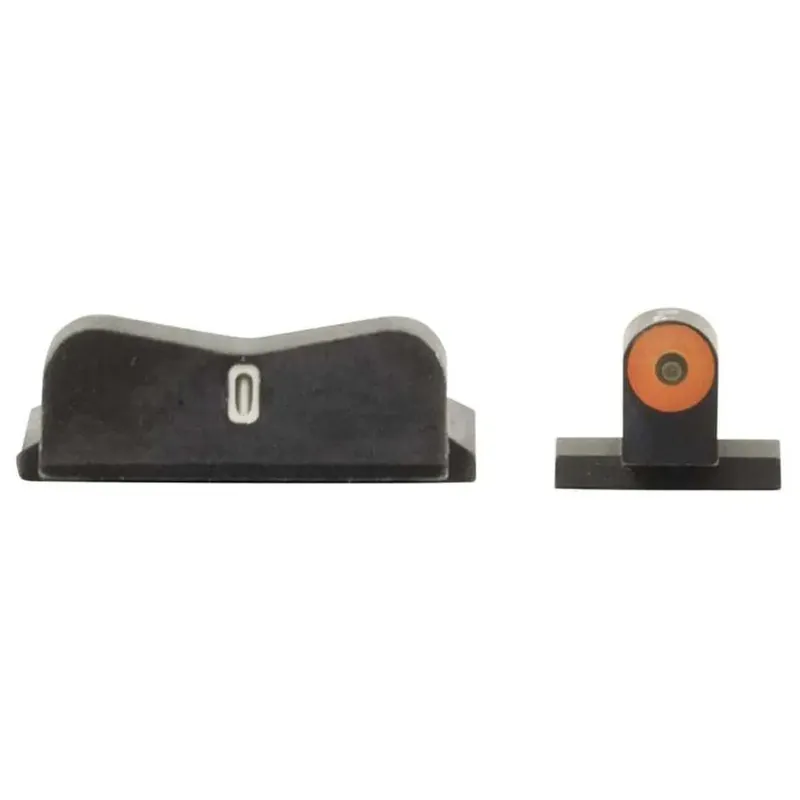 XS SIGHTS SW0030S5N DXT II Big Dot S&W M&P M2.0/Shield 9/40/45 Green Tritium w/Orange Outline Front Green Tritium w/White Outline Rear Black
