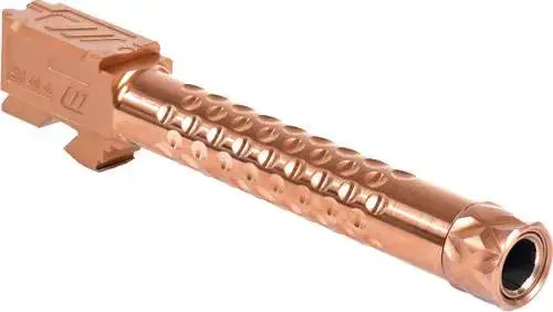 ZEV BBL17OPTTHBRZ Optimized Match 9mm Luger fits Glock 17 Gen1-4 Bronze 416R Stainless Steel Dimpled/Threaded
