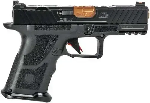 ZEV OZ9CCPTBBRZ OZ9 Compact 9mm Luger 19+1 Black Polymer Grip Bronze Barrel