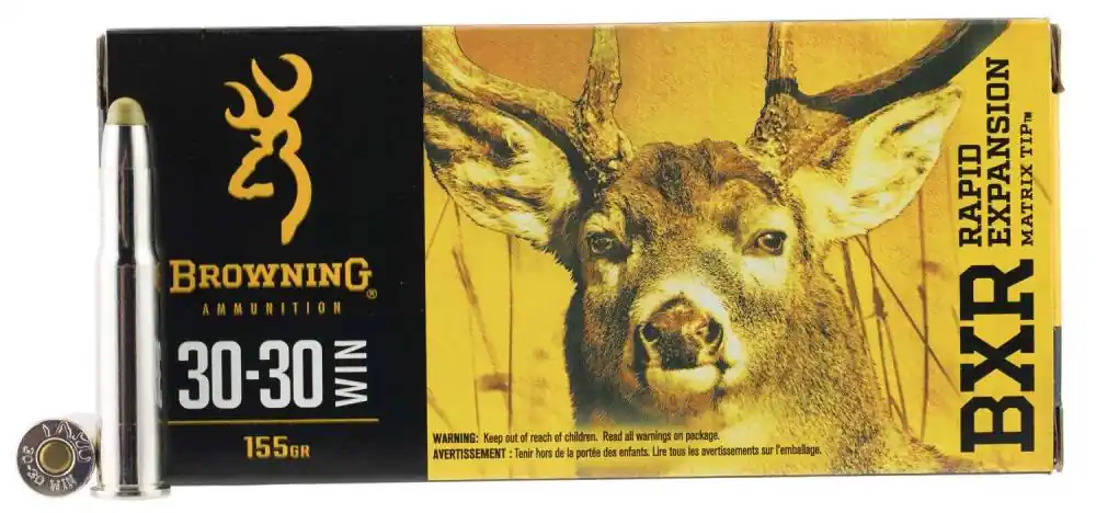 Browning Ammo B192130301 BXR 30-30 Win 155 gr Matrix Tip 20 Round Box