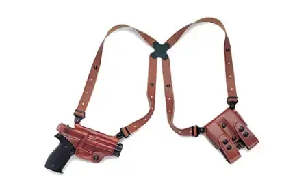Galco MC446 Miami Classic Shoulder System Tan Leather Sprgfld XD 9, 40 4" Right Hand