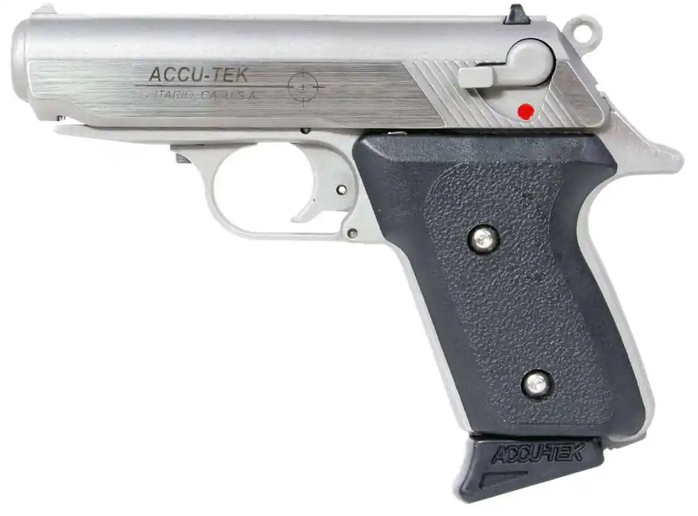 Excel AT38101 Accu-Tek AT-380 II 380 ACP 2.80" 6+1 Stainless Steel Black Polymer