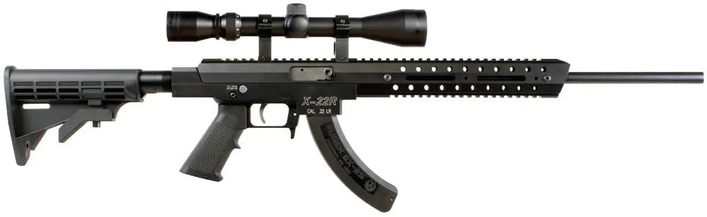 Excel EA22602 X-Series X-22R 22 LR 18" 25+1 Black 6 Position Collapsible Stock