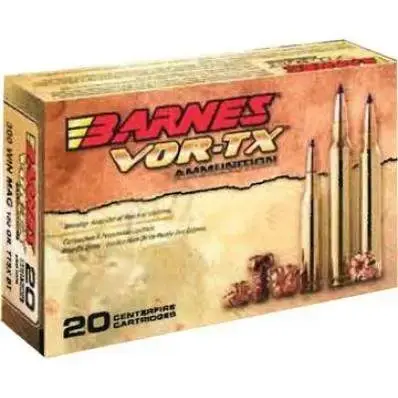 Barnes Bullets 31191 VOR-TX Rifle 5.56x45mm NATO 70 gr TSX Boat Tail 20 Round Box