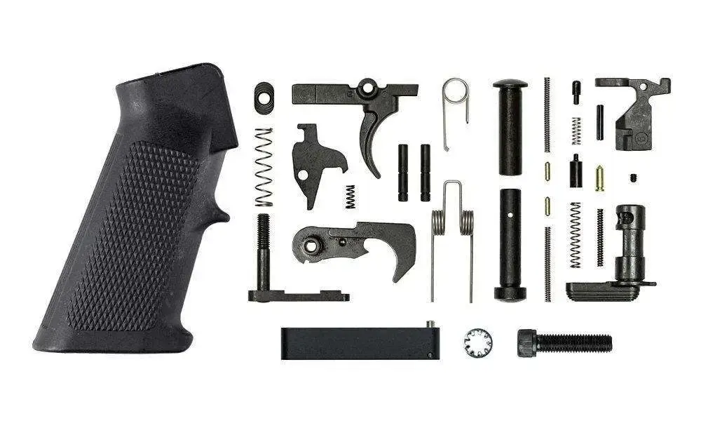 Aero Precision APRH100029 Lower Parts Kit Standard AR-15 Black Hardcoat Anodized