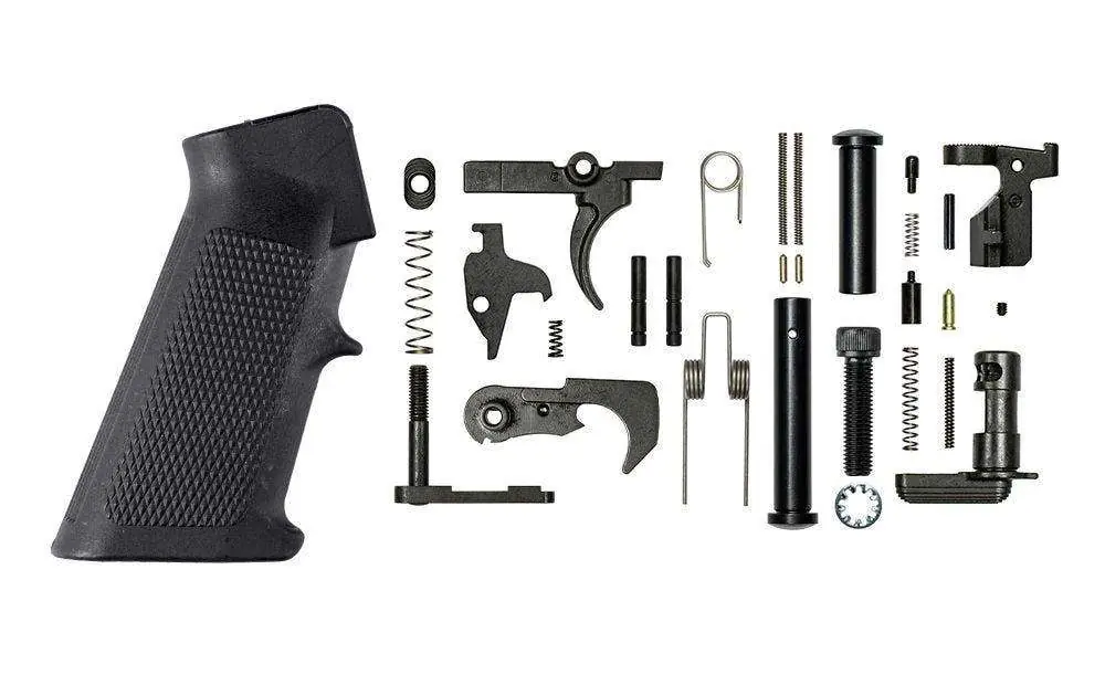 Aero Precision APRH100160 Lower Parts Kit Standard M5 Platform Black Hardcoat Anodized