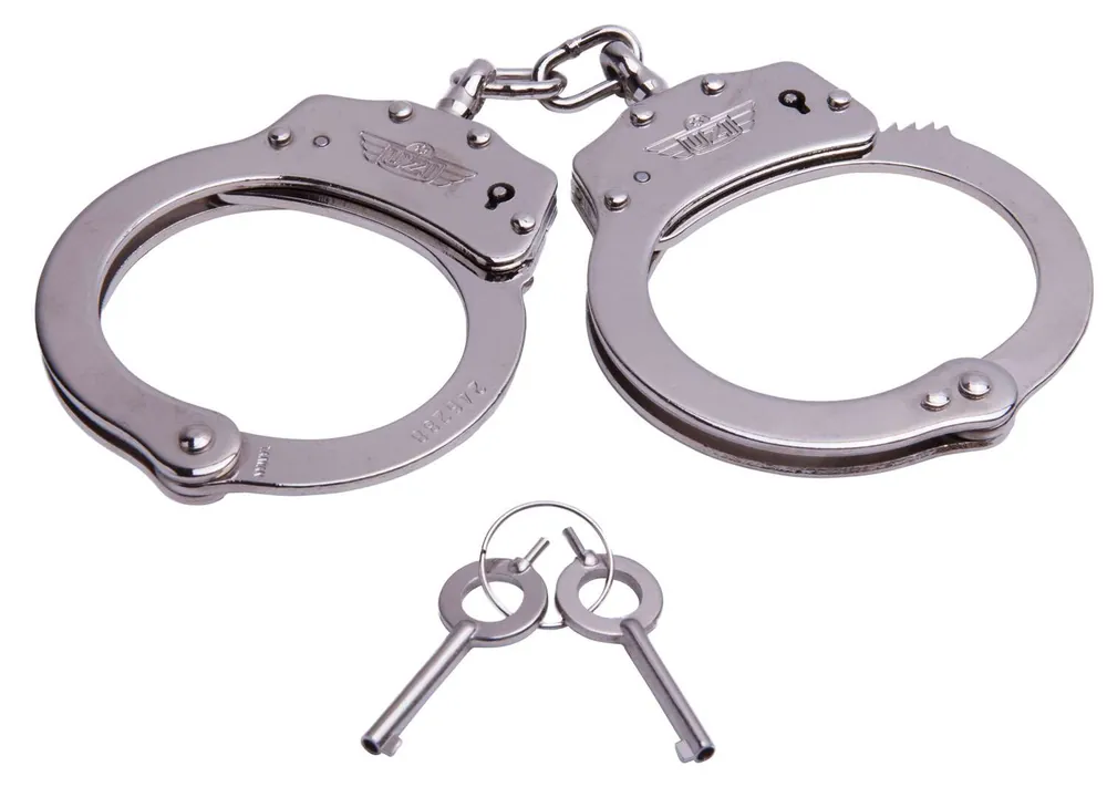 Uzi Accessories UZIHCCS Law Enforcement Cuffs Law Enforcement Cuffs Nickel Plated