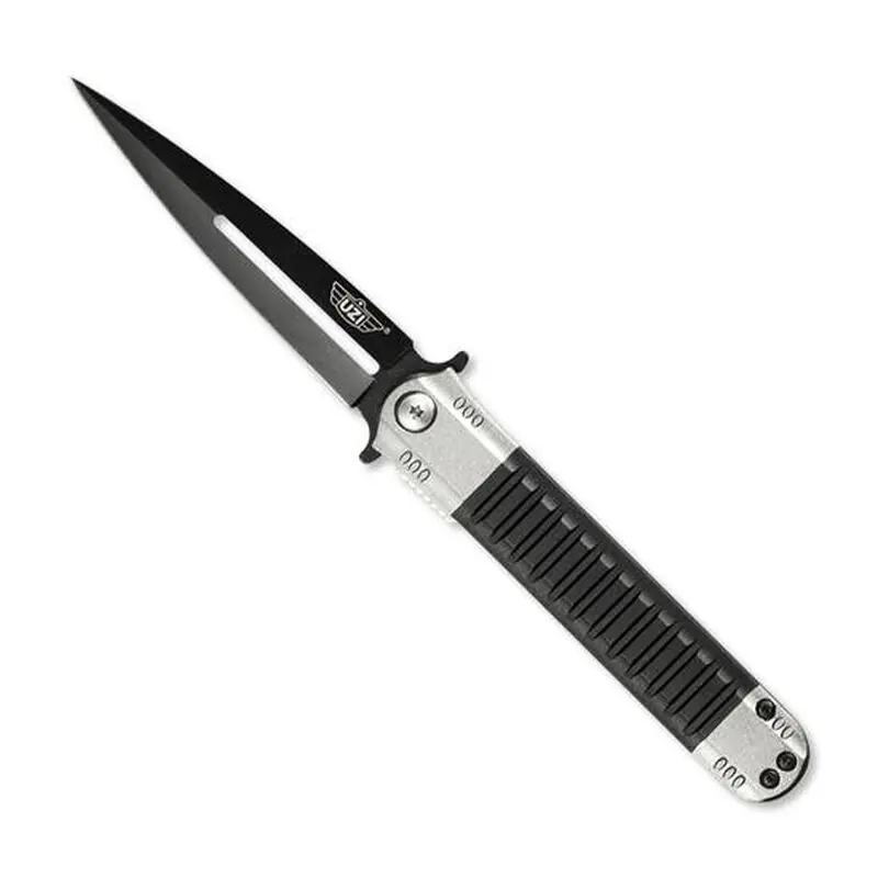 Uzi Accessories UZKFDR009 Covert Tactical Folding Knife 3.5" Stainless Steel Folding Aluminum