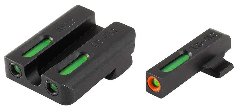Truglo TG13SM1PC Brite-Site TFX Pro Day/Night Sights Steyr Tritium/Fiber Optic Green w/Orange Outline Front Green Rear Black