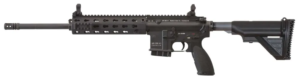 HK 81000069 MR556 A1 *CA Compliant 5.56x45mm NATO 16.50" 10+1 Black Black Adjustable Stock Black Polymer Grip