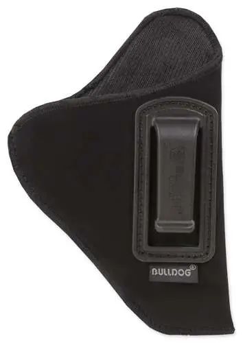 Bulldog DIP-2/24 Deluxe Black Synthetic Suede IWB 2-2.50" Revolvers Right Hand