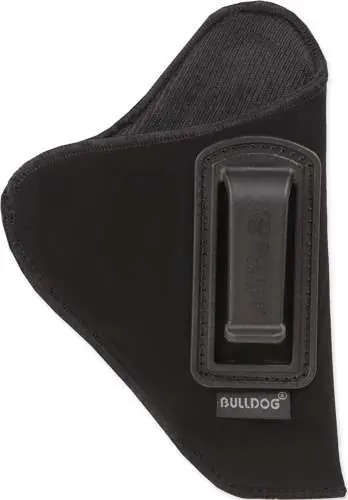 Bulldog DIP-12 Deluxe Black Synthetic Suede IWB Compact Autos w/ 2.50-3.75" Barrels Right Hand
