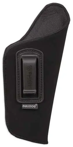 Bulldog DIP-8/15 Deluxe Black Synthetic Suede IWB 2-3" SubCompact Auto, Most Right Hand