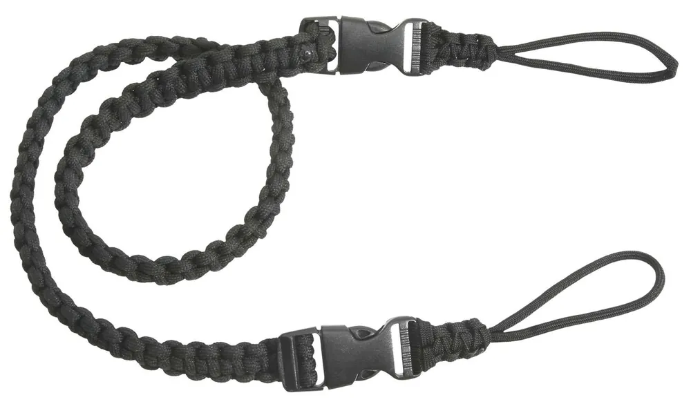 Outdoor Connection PCBS80575 Bino-Strap 0.63" W x 32.50" L Black Paracord