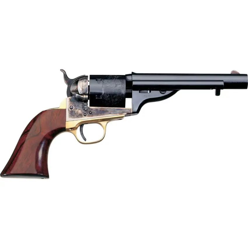 Taylors and Company 0917 1872 Open-Top 45 Colt (LC) 6 Round 5.50" Blued Case Hardened Walnut Navy Sized Grip