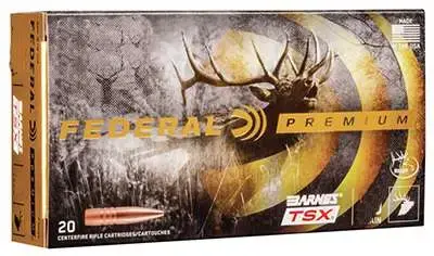 Federal P270WSMD Premium 270 WSM 130 gr Barnes Triple-Shock X 20 Round Box