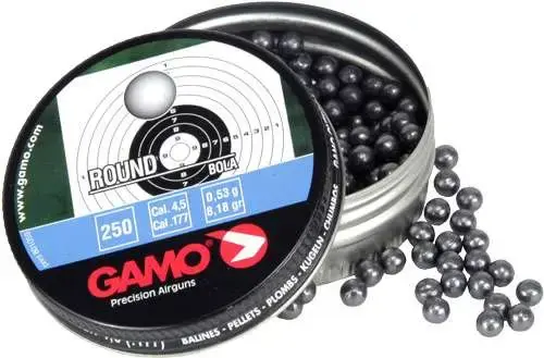 Gamo 632032454 Roundball .177 BB Lead 250 Per Tin