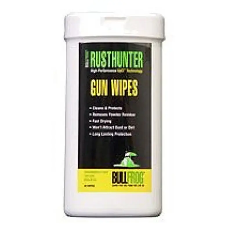 Bull Frog 92383 Rust Hunter Gun Care Wipes 25 Count